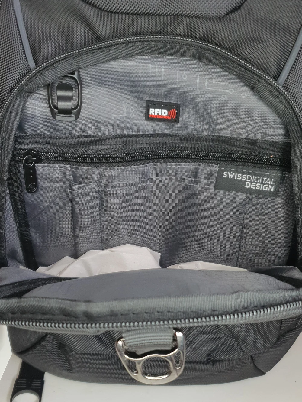Swissdigital Design Laptop Backpack with USB Charging Port Travel Backpack NWT